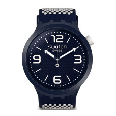 Swatch BBCREAM SO27N101 – Αναλογικό Ρολόι Unisex με Μπλε Καντράν και Λευκές Λεπτομέρειες